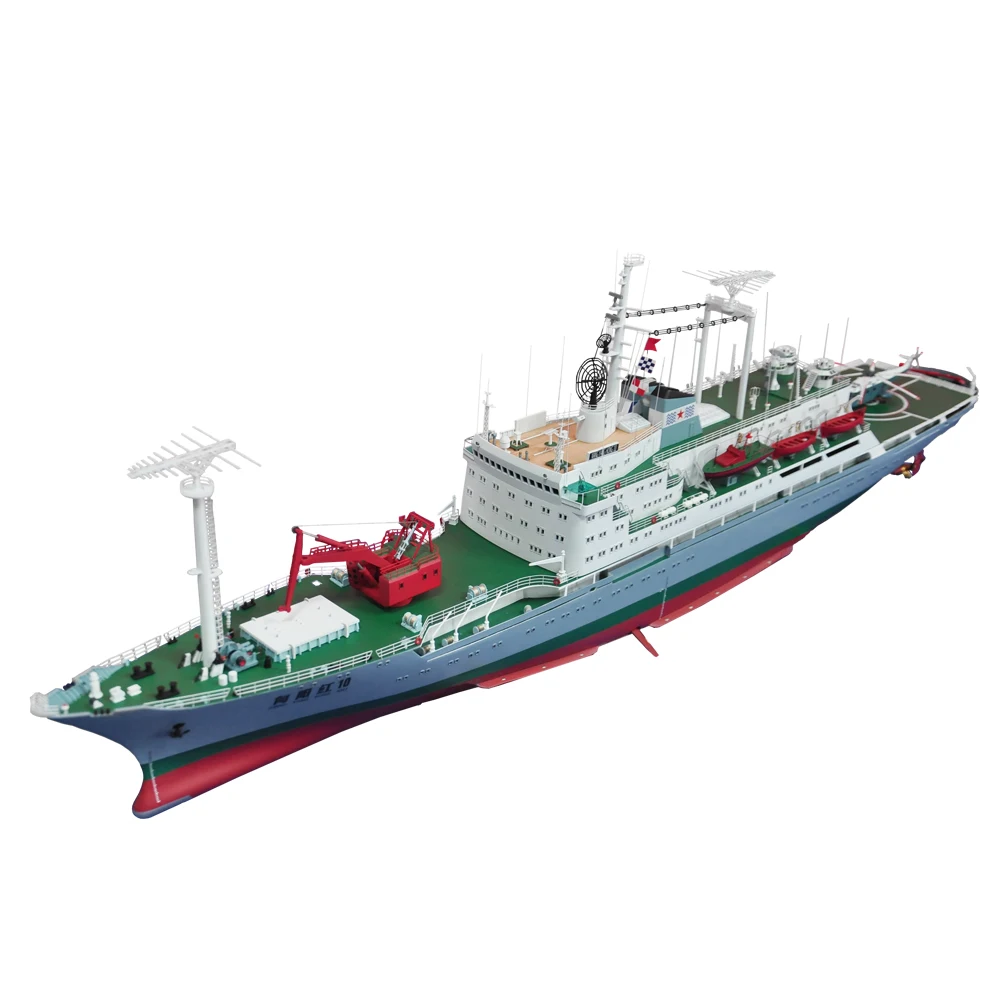 1/200 RC Xiangyanghong No. 10 Ocean Research Ship Model Kit DIY Hand-assembled Ship Model Toy Gift Remote Control Cruise Ship