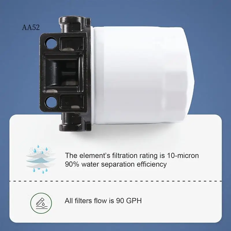 

AS-Fuel Water Separator Filter Kit For Mercury S3213 SFC-19120-10B 35604941 Marine Replacement