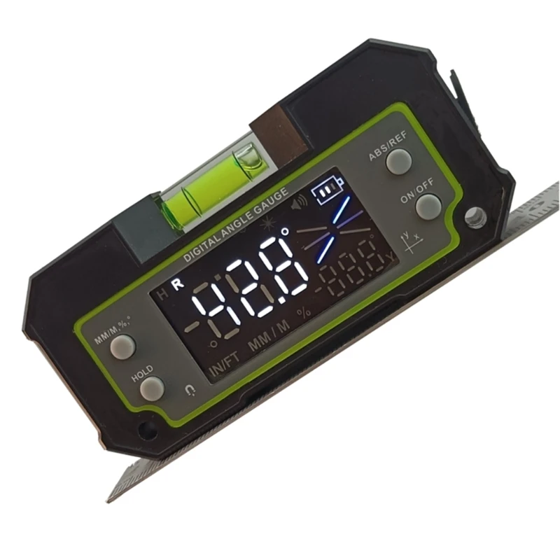 จอแสดงผลดิจิตอลเครื่องวัดไม้โปรแทรกเตอร์ DualAxis Inclinometer