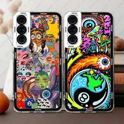 Case For Samsung Galaxy S24 S20 S21 FE S22 Plus S23 Ultra A22 A54 5G Soft Cover Dream Art