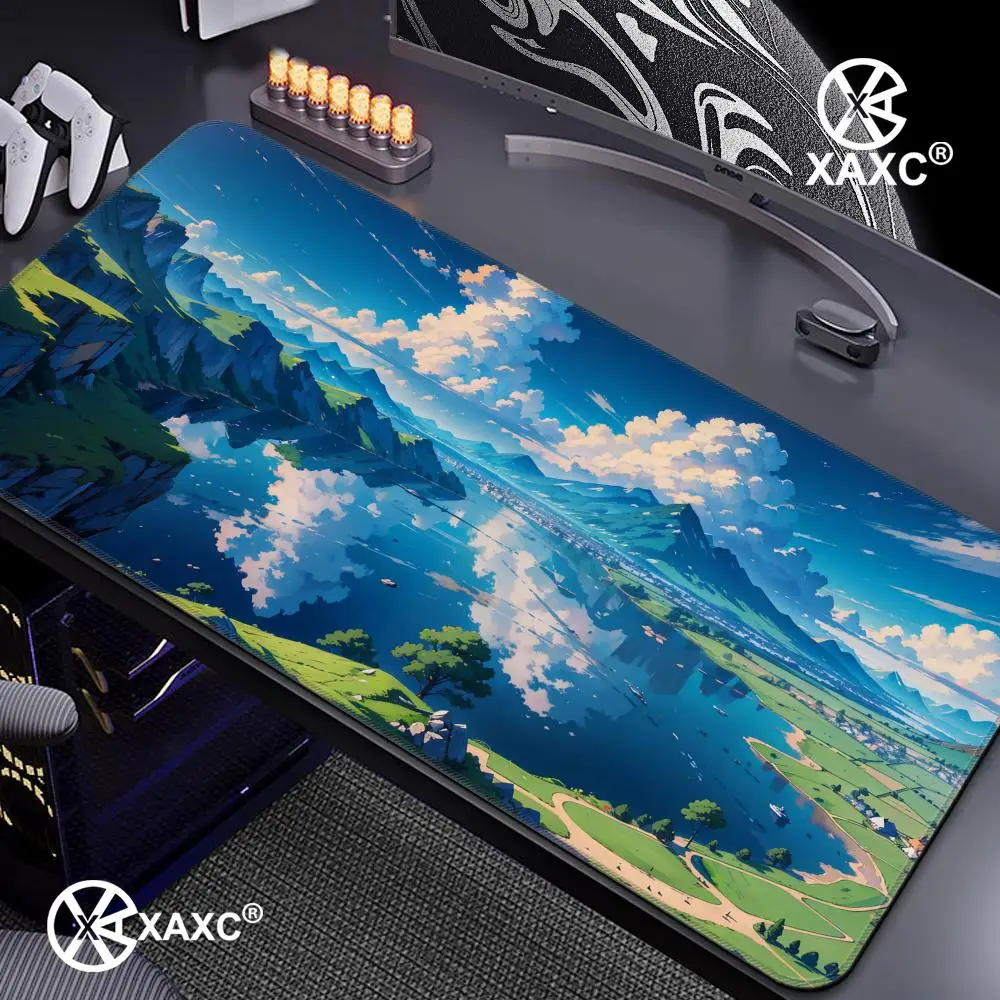 

Rural Green XAXC Mouse Pad large keyboard mouse desk pad non-slip rubber gaming mouse pad laptop mouse carpet