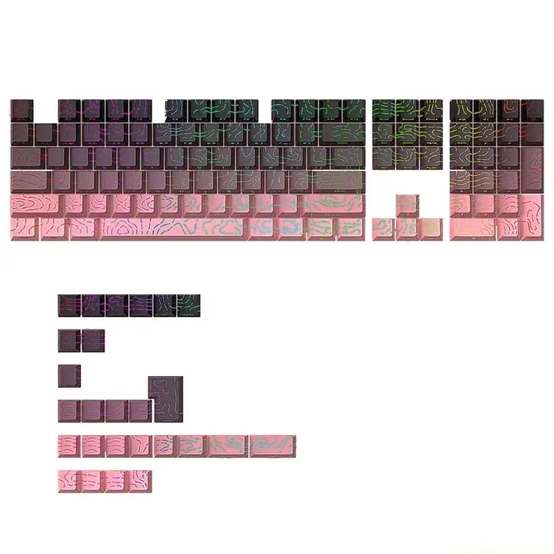 

PBT Keycaps Contour4.0 Side Printing For 61 64 68 75 84 Mechanical Keyboards