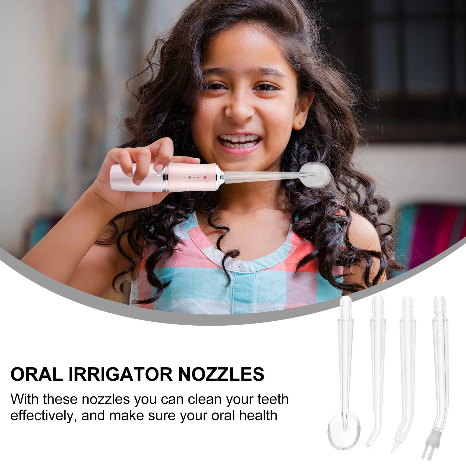 

4Pcs Practical Dental Cleaner Oral Irrigators Replacement Nozzle Durable Waterpik Water Flosser tooth Cleaning Nozzles oral care