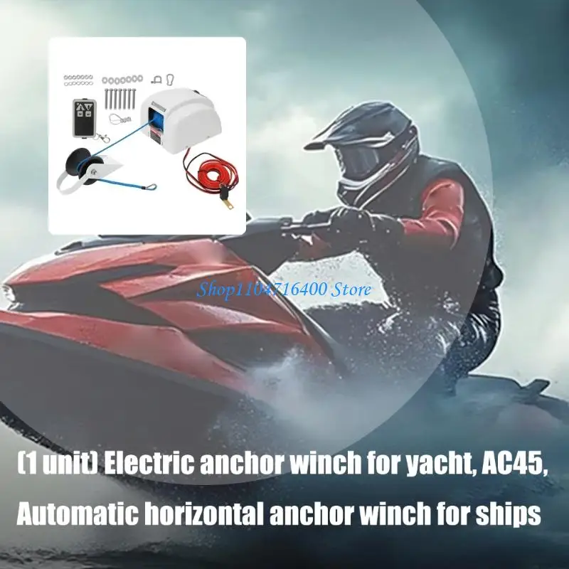 y1gd Automatic Horizontal Anchors Winch Marine Grade Metal Quiet Operation For Yachts