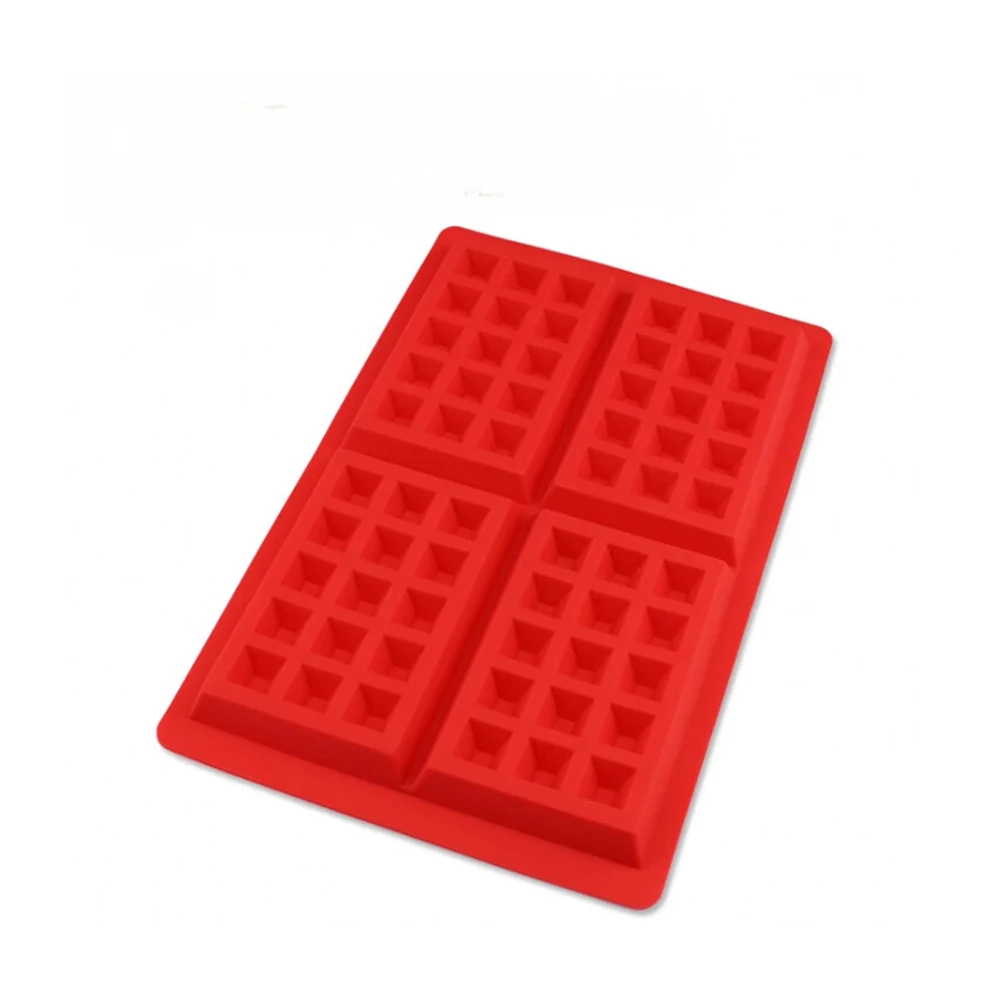 DIY Cake Mould Silicone Waffle Mold Kitchen Bakeware Cake Baking Mould Mold Waffle Tray home gadgets kicthen