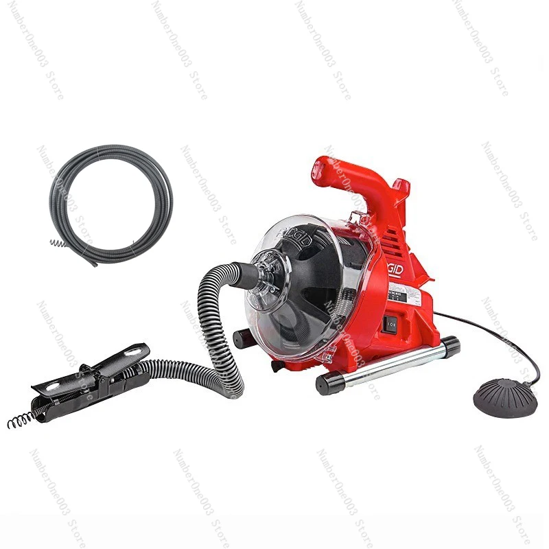 220V Autofeed Electric Sewer Pipe Dredging Machine, Toilet/Kitchen, 19-28MM, Pipe Cleaning Machine, Drainage Dredger