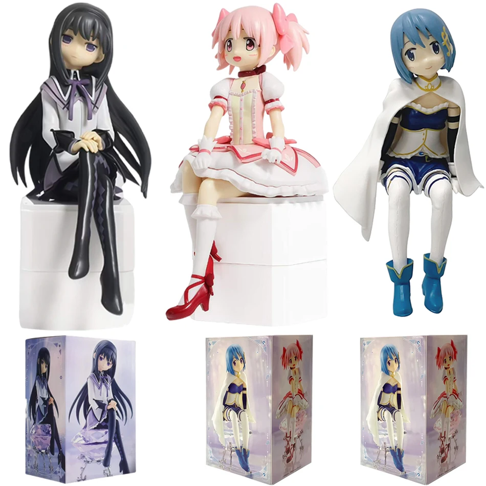 16cm PMMM Magical Girl Anime Figure Kaname Madoka Action Figure Kawaii Akemi Homura Figurine Cute Loli Collection Model Toy Gift