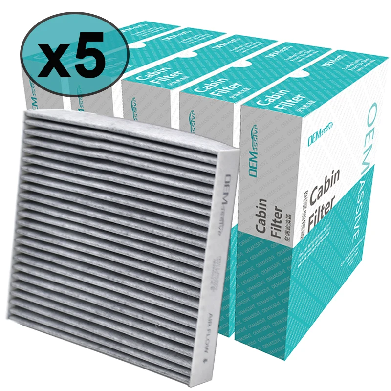 5x Car Activated Carbon Pollen Cabin A/C Air Filter For Toyota Camry Avensis Corolla Lexus RX GS LX GX 87139-YZZ08 87139-50060