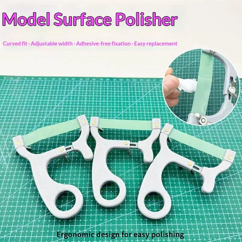 Multi-Function Handheld Curved Surface Sander Model DIY Grinding Polishing Tool For Cylindrical Parts Hobby Model Making