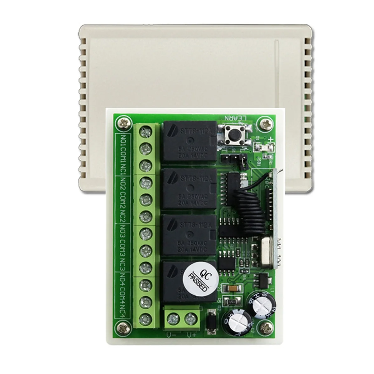 مفتاح الطاقة اللاسلكي المكسور 433 ميجا هرتز 12 فولت 24 فولت وحدة التتابع مع