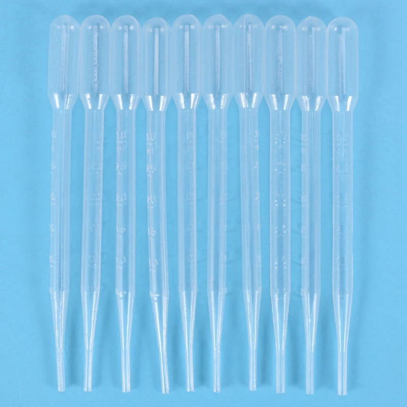 40 قطعة 3 مللي مجموعة قطارة العين البلاستيكية القابل للتصرف نقل الماصات المتدرجة