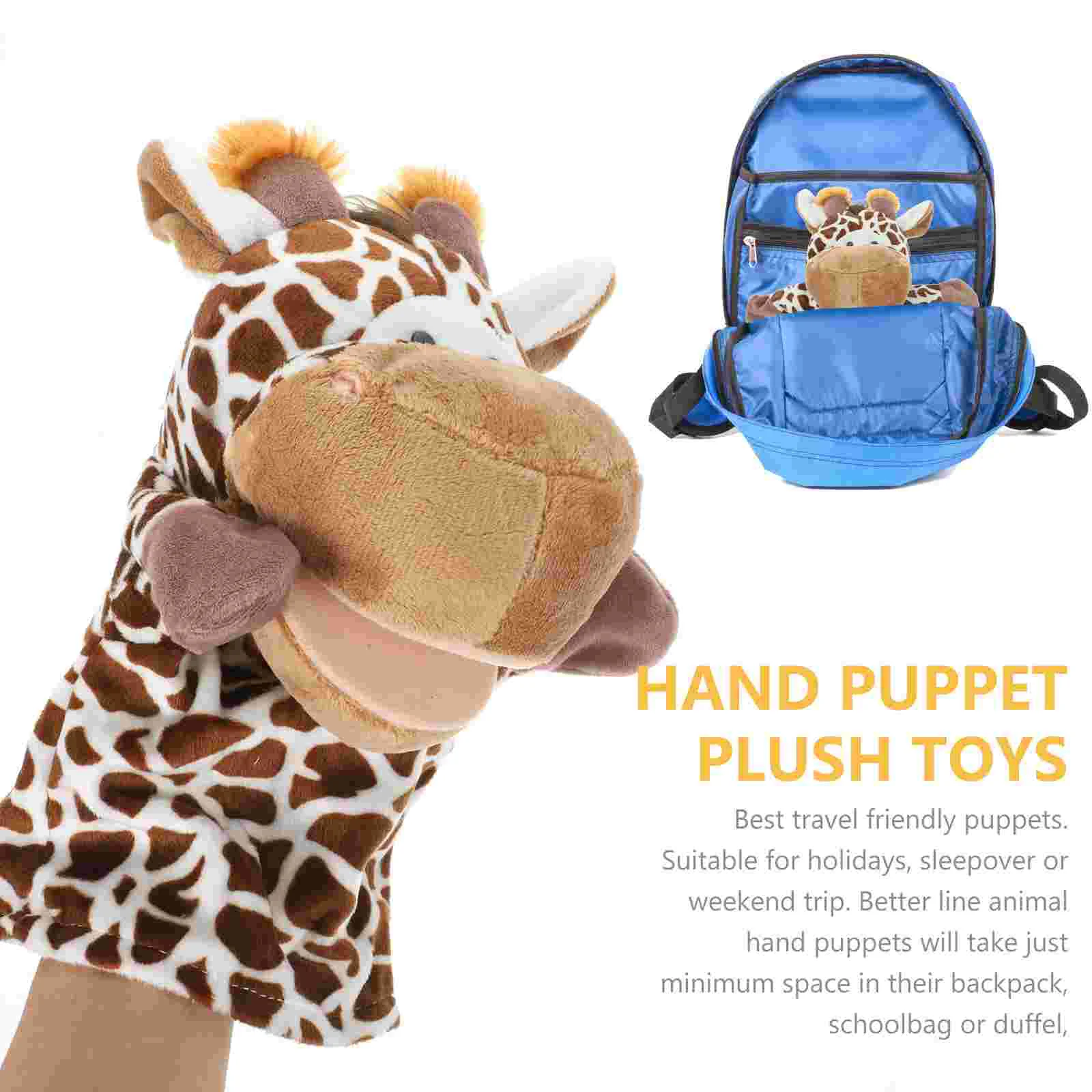 Hand Puppets Plush Toy Cartoon Animals Baby Deer Story Telling Puppets finger puppet plush toy cartoon plush toy