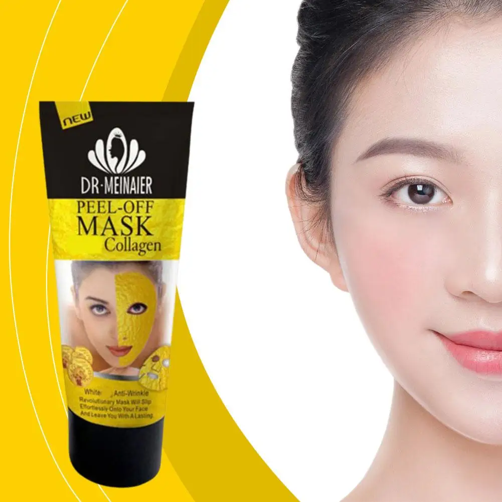 24K Gold Peel-Off Mask Collagen Anti Aging Wrinkle Lifting Firming Moisturises Deep Cleansing Fine Lines Mask For All Skin A6X3
