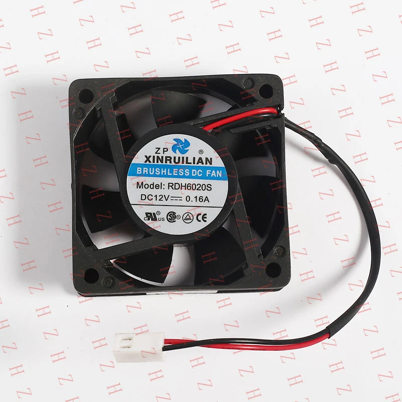 U+ FOR Original XINRUILIAN RDH6020S 12V 0.16A 6CM 60*60*20 2 wire cooling fan（MOQ: 10 pcs.）