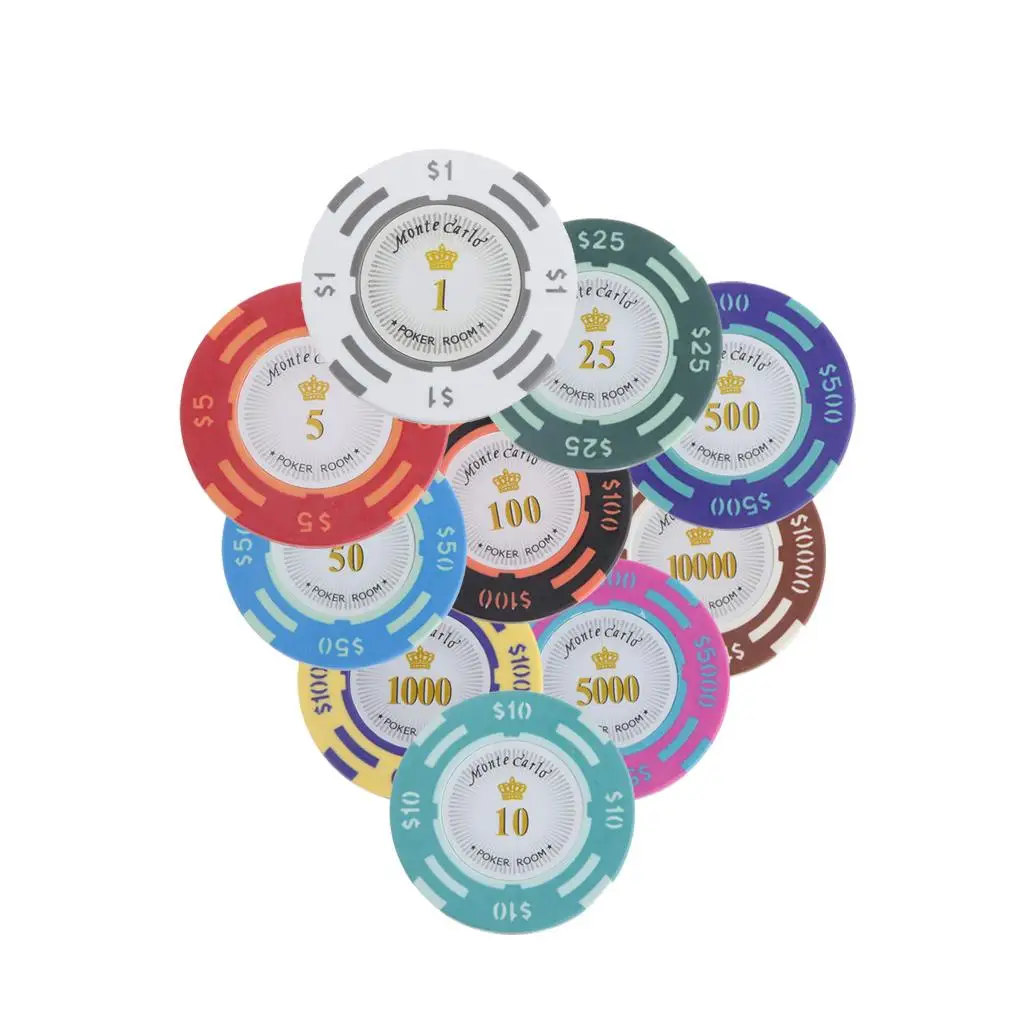 Poker Chips Clay 100 Dollar Denomination Casino Tokens for Card Games Party Occasion and Poker Kit Gift - view 5