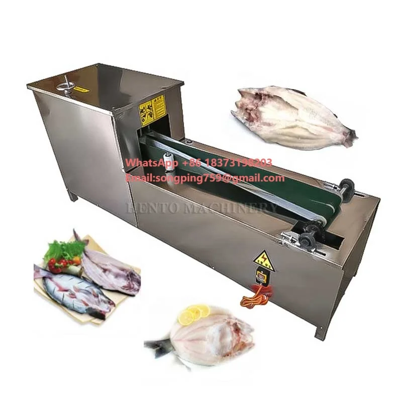 High Automation Machines for Cleaning Fish / Fish Back Cutting Machine / Automatic Fish Gutting Machine