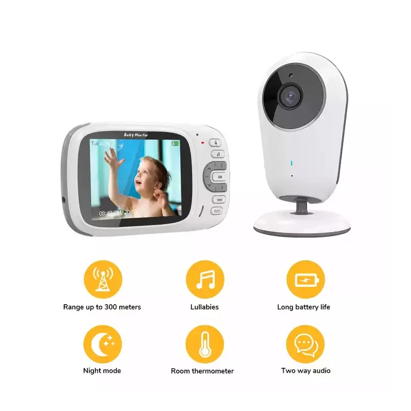 

Real Time Wireless Monitoring Kids Security Camera GM609 Mini Camera With Screen Two Way Audio Baby Monitor