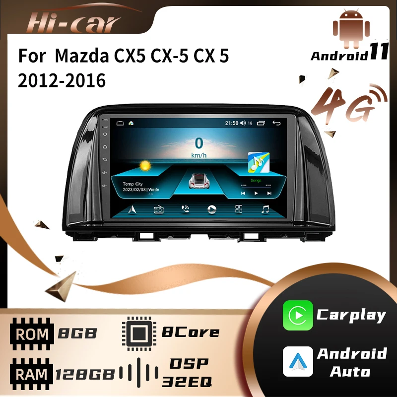 2 Din Car Radio for Mazda CX5 CX-5 CX 5 2012-2016 Android Car Stereo Navigation GPS WIFI FM BT Multimedia Video Player Head Unit