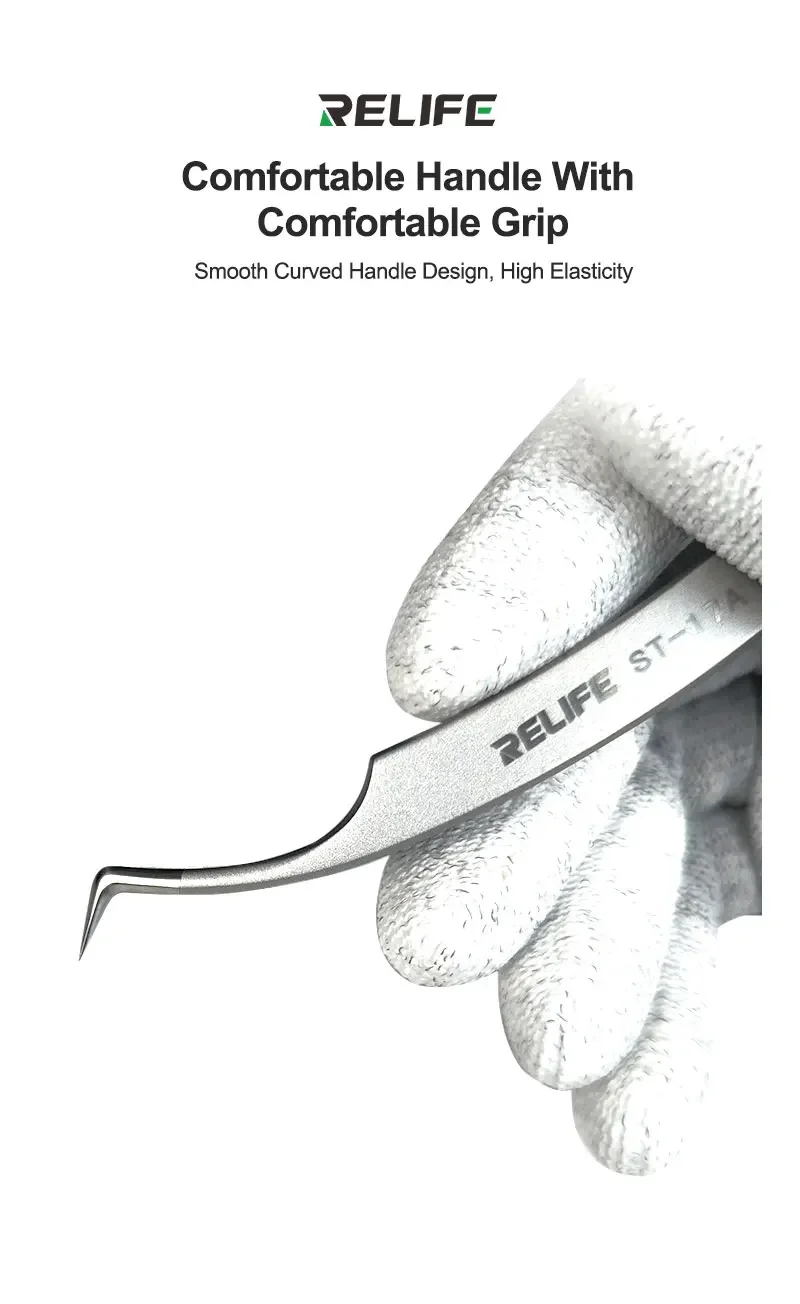 SUNSHINE ST-17A Ultra-Precision Tweezers For Mobile Phone IC Chip Tinning Positioning Tweezers BGA Stencil Fixed Repair Tool