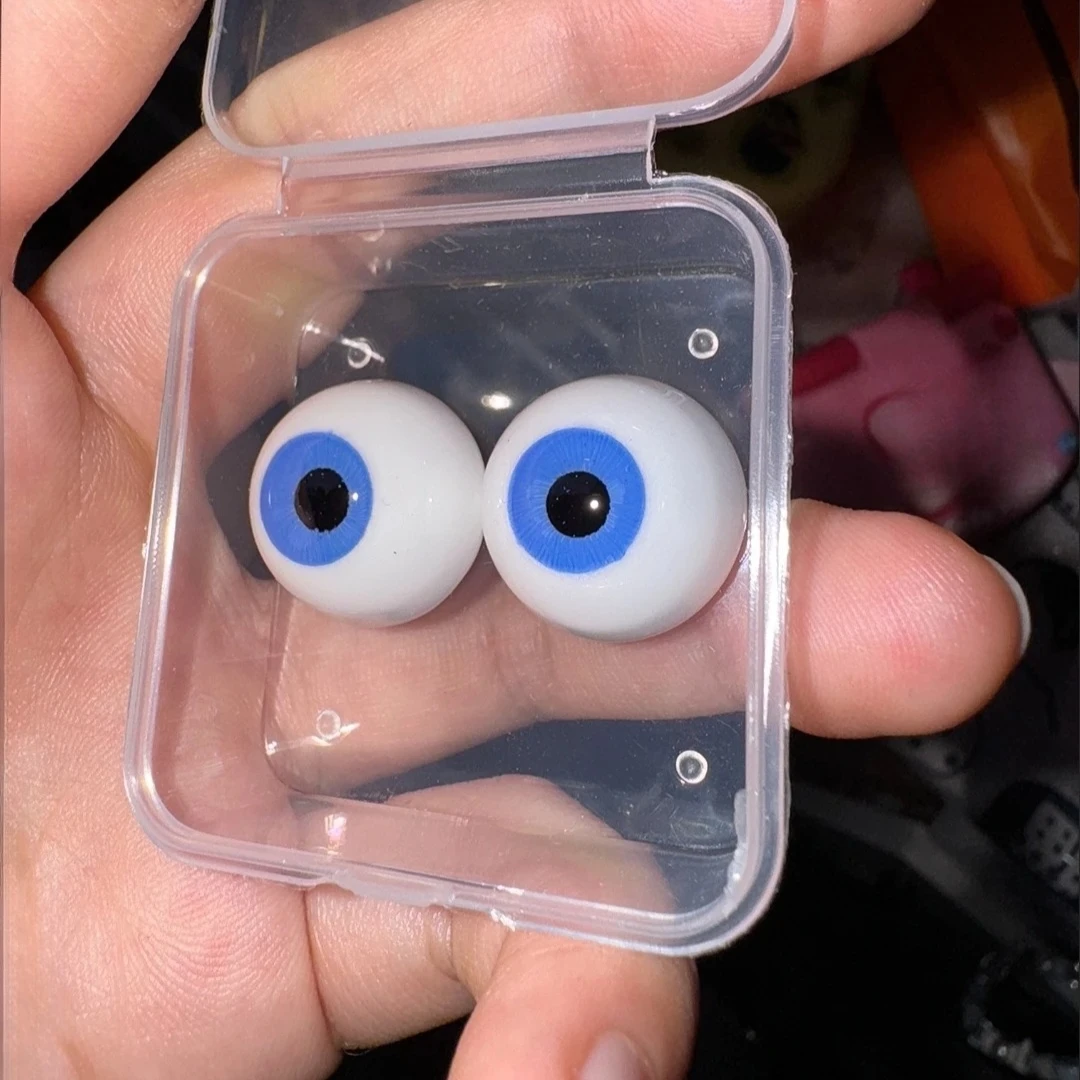 1 Pair 8/10/12/14/16/18/20mm Doll's Eyes for 1/3 1/4 1/6 Bjd Doll Plaster Eyeball Make Up Toy Dress Up Diy Girl Doll Accessories