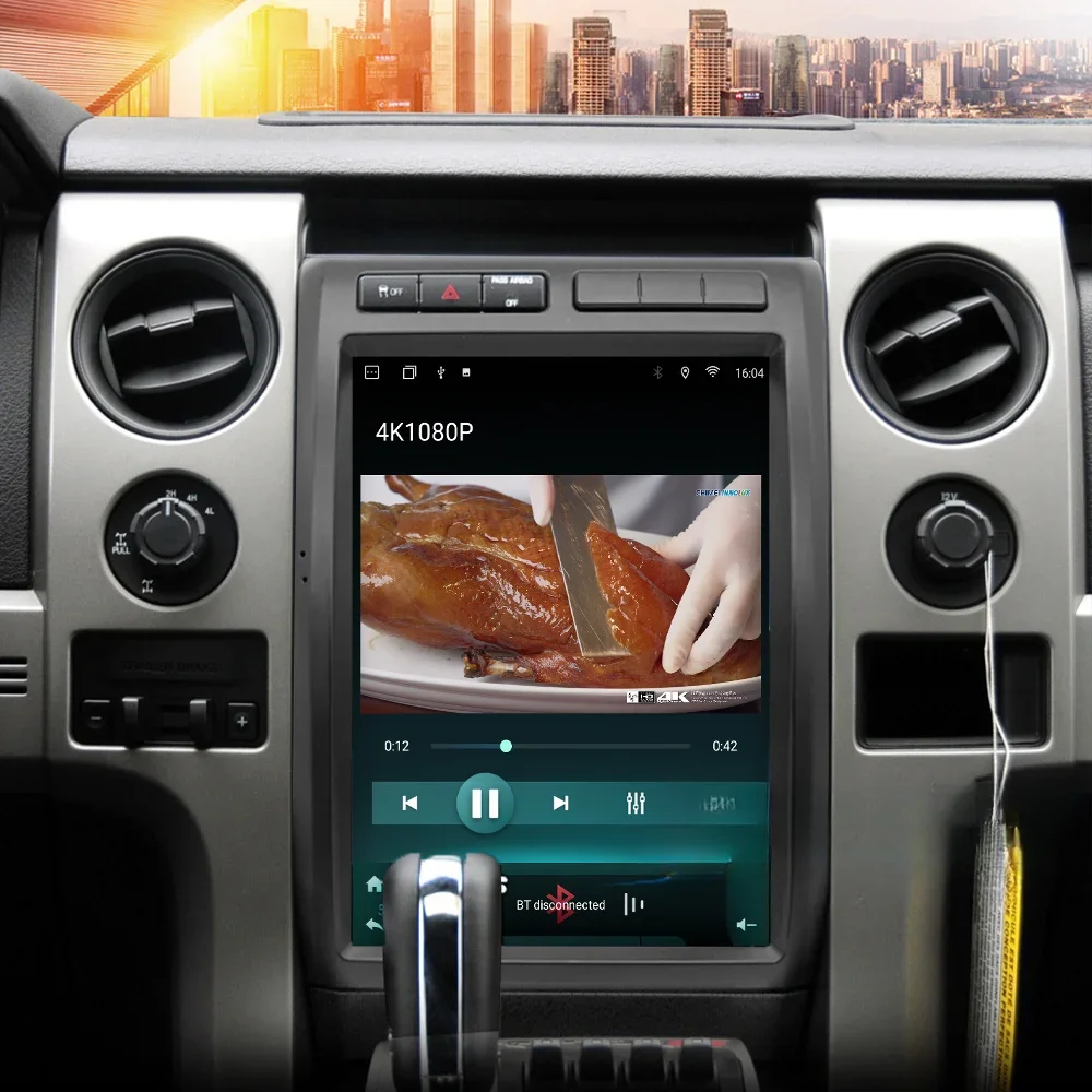 أندرويد 13 راديو السيارة لفورد F150 2009-2013 السيارات الوسائط المتعددة Carplay أندرويد السيارات بلوتوث 4G واي فاي نظام تحديد المواقع والملاحة