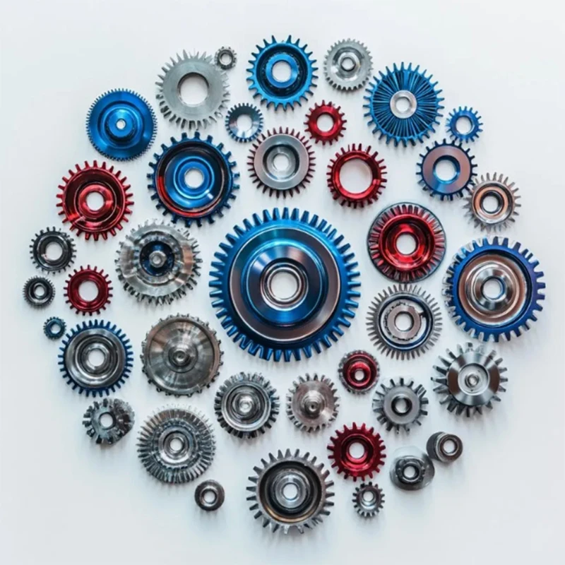 Custom Machined Metal Colorful Gear Creative Decoration Kit Multi-Specification Gear Process Assembly