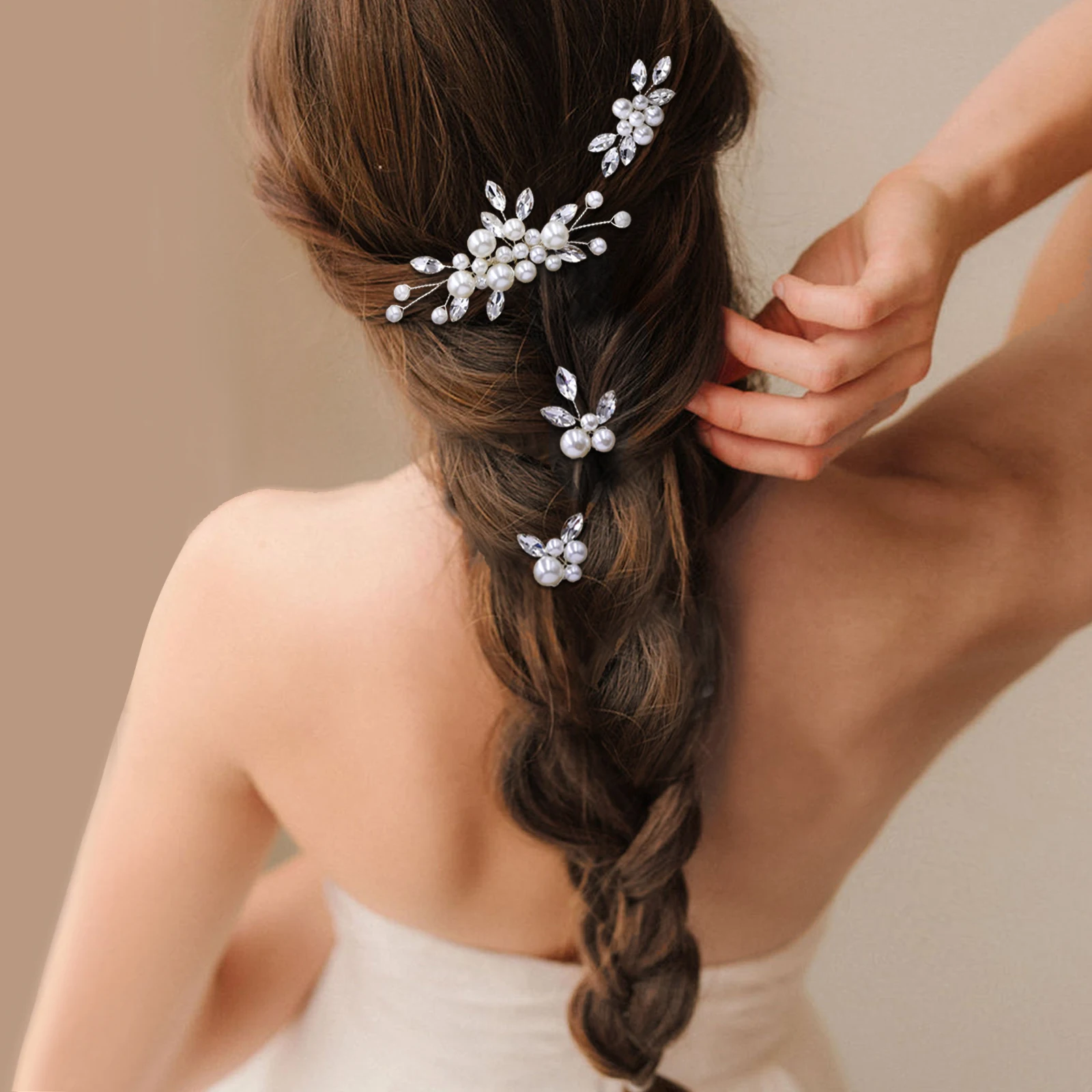 Pearl Hairpins Wedding Bridal Hair Pins Comb Hair Jewelry Party Hairstyle Accessories Girls Hair Clips for Women HP591