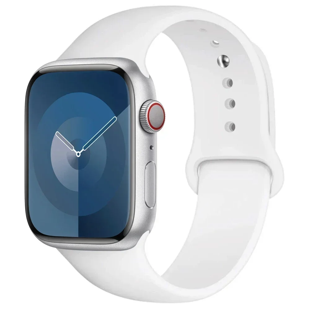 Silikon band für Apple Uhren armband 44mm 45mm 40mm 41mm 42-38mm 45mm Sporta rmband iwatch Serie 8 7 6 5 4 3 se 9 ultra 2 49mm