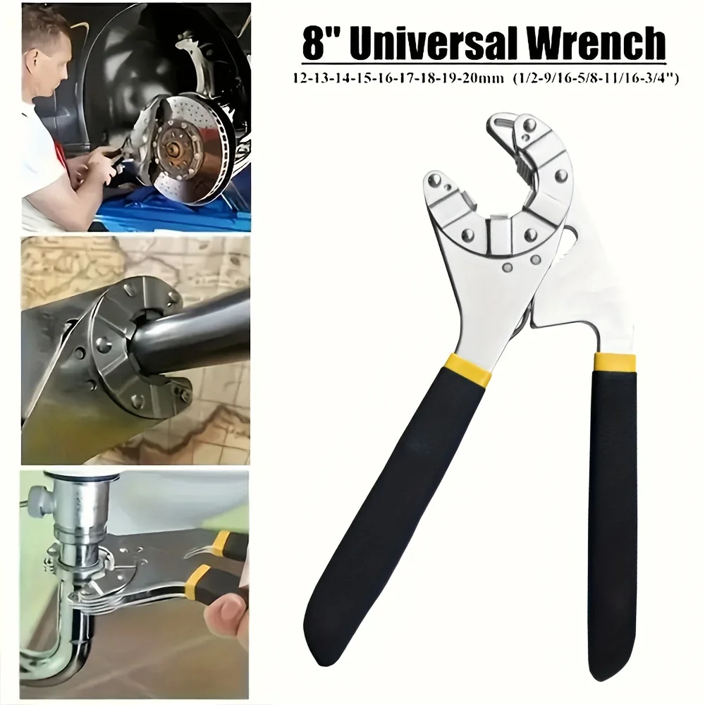 AliExpress NONE 1-piece magic wrench, multi-functional torque-adjustable open-end adjustable wrench,Bicycle home repair tools