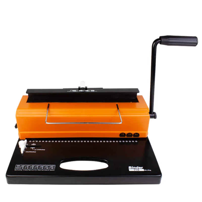 hit productBinding Machines, Manual Wire Ring Binding Machines, Double Wire Ring 34 square Hole Punchers A3A4 Desk Calendars.