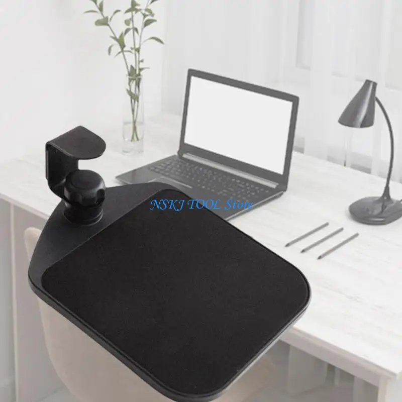 L8RC Practical Adjustable Keyboard Platform Clamp for Desk with Rotating Feature