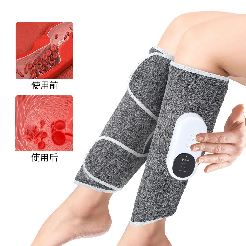 Home rechargeable constant temperature hot compress wireless air wave leg massage leg shaping machine