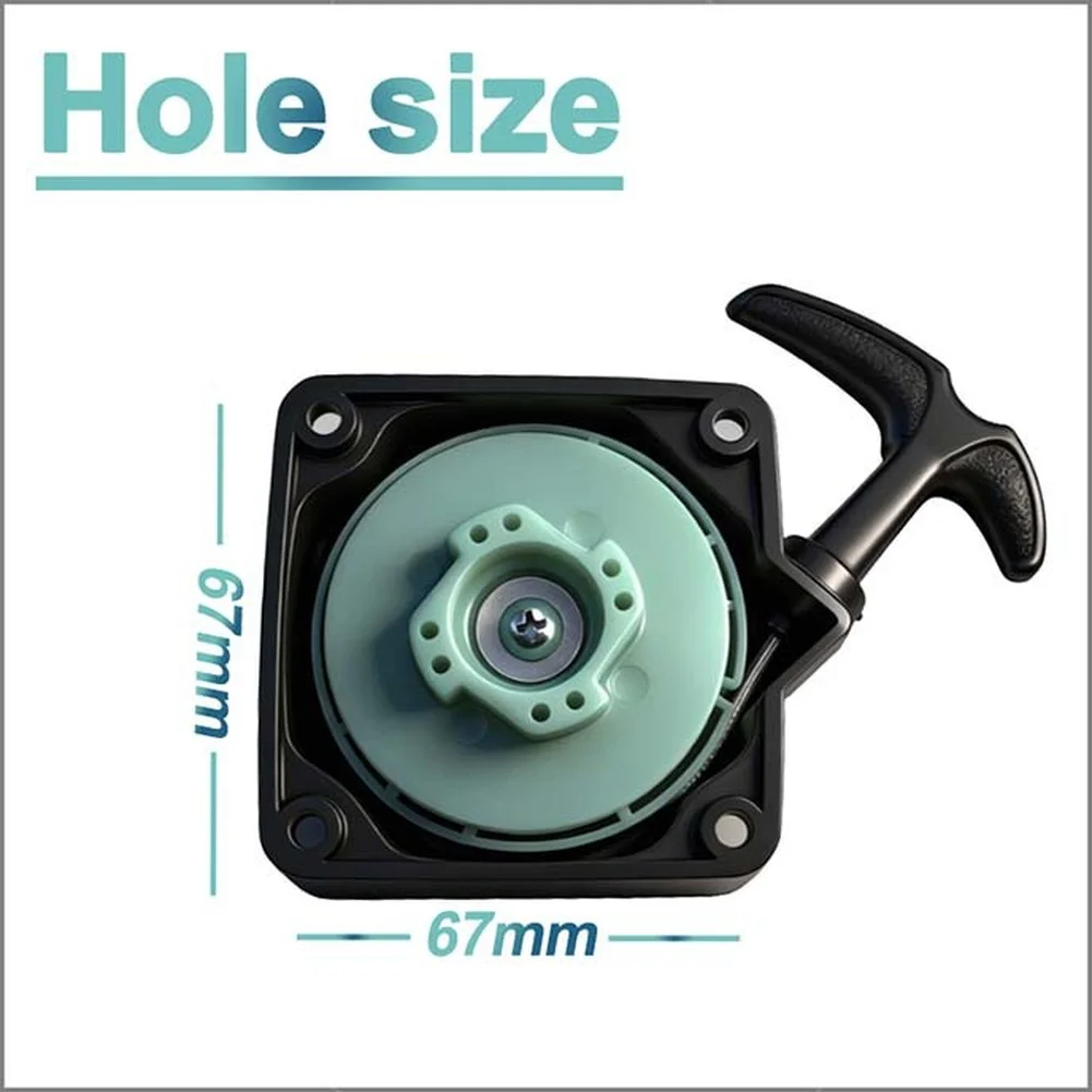 Recoil Pull Start Starter For Lawn Mower 40-5 40F-5 CG430 CG520 Garden Equipment Black Iron Alloy Engine Ignition Accessory