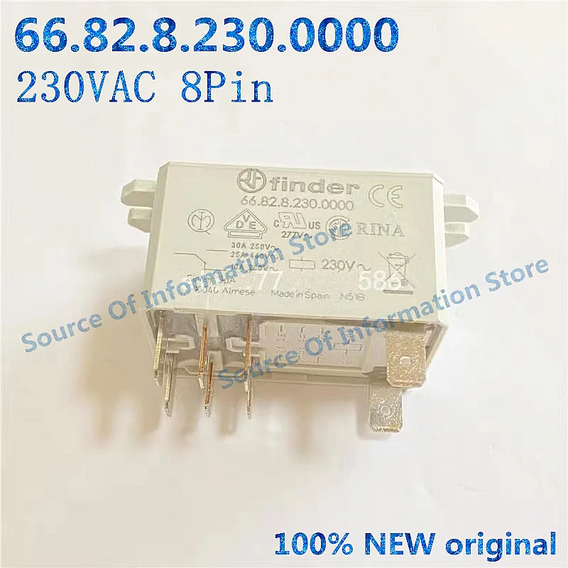 

1PCS 66.82.8.230.0000 Finder Power Relay 30A 230VAC 8Pin 100% New original