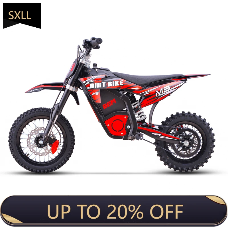 دراجة نارية للسباق على الطرق الوعرة SXLL 48 فولت 60 فولت 72 فولت 3000 وات/3500 وات/4500 وات دراجة نارية صغيرة للطرق الوعرة مع فرامل قرصية