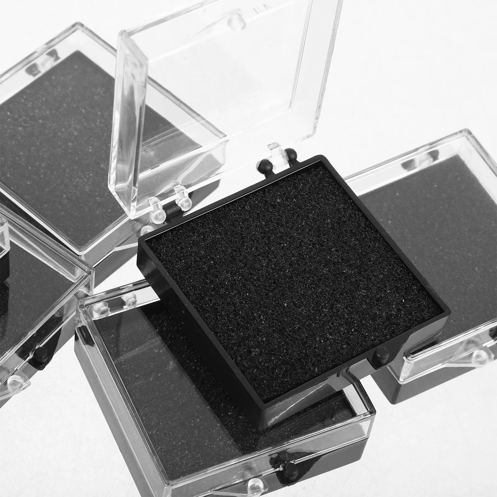 

6Pcs Badge Organizer Box Elegant Brooch Display Case Lapel Pin Storage Holder Medal Display Jewelry Accessories