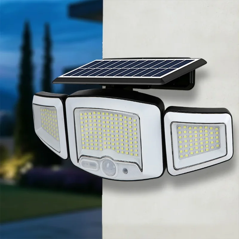 231PieceLEDSolar-powered security light，Supports solar energy andUSBDual charging，Intelligent Motion and Light Sensor，3Multiple