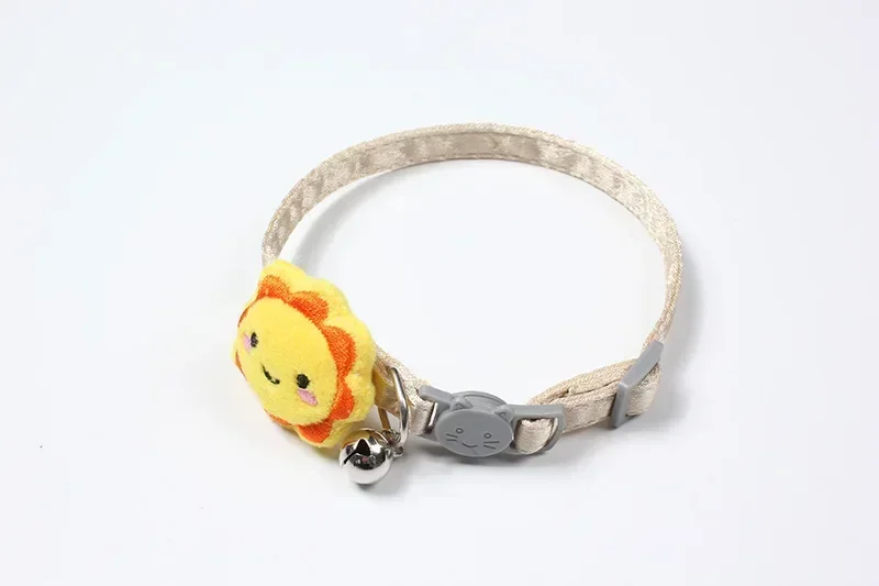 Bunte Blume verstellbares Haustier halsband Sonne Hunde Katzen halsband mit Glocke Blume Kätzchen Welpen Halskette Katze Zubehör Haustier liefert