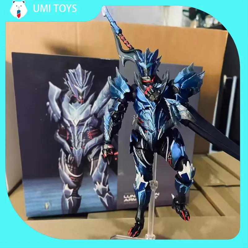 

Kaiyodo Monster Hunter Lunagaron Armor Set Фигурка Удивительная фигурка Yamaguchi Коллекция Статуя Модель Орнамент Игрушки Подарок