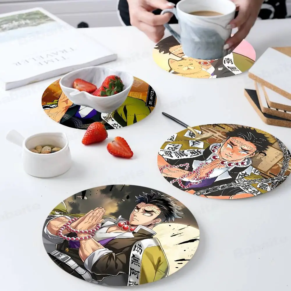 

Gyomei Himejima Wooden Coaster Coffee Teacup Decoration Coffee Shop Beverage Shop Family Restaurant Cafe Decoration