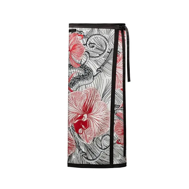 Falda Midi de gasa con nudo de dos caras de cintura alta, falda de tubo recta china versátil, novedad de primavera