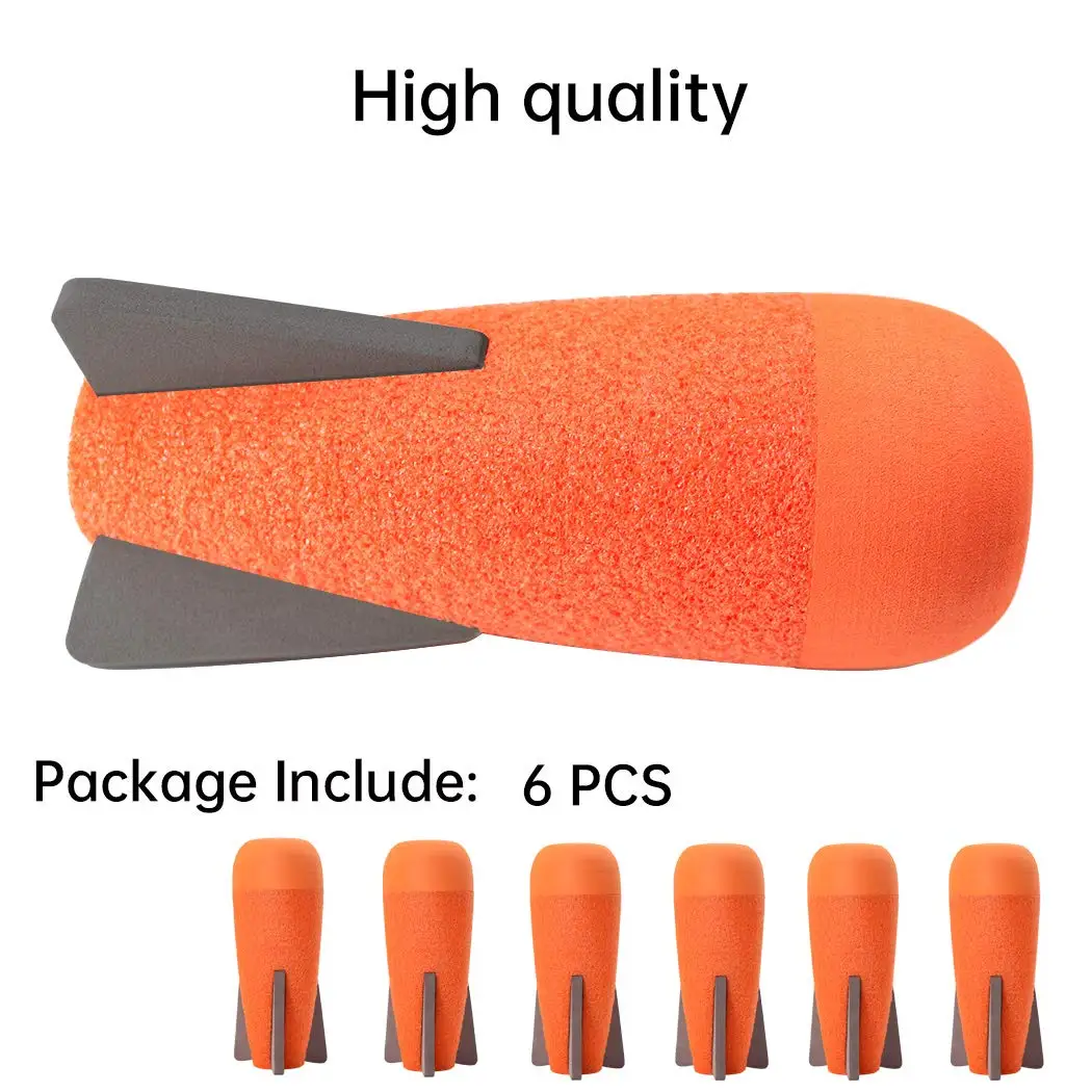 HFoam Mega-Missile Refill Pack Toy Accessories Compatible For Nerf Rocket N-Strike Elite Series Missile Blaster Missile Launcher
