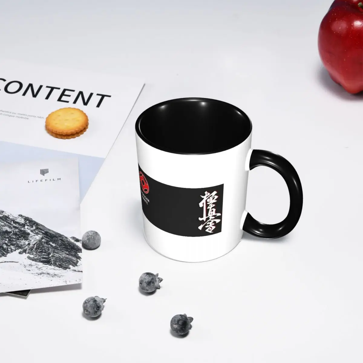 Kyokushin Karate Kanji Taijutsu Mug Funny Ceramic Coffee Cups Tea Mugs Milk Cup Drinkware Gift for Woman Man