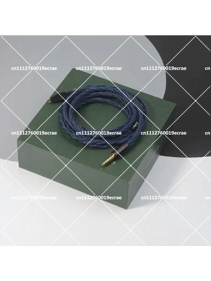 HD800 3.5mm Headphone Upgrade Cable 24AWG 6N Single Crystal Copper Large Ear