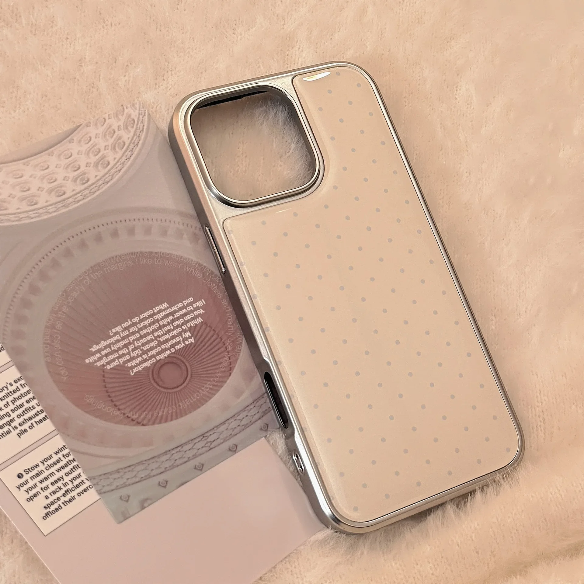 Plating Minimalism drop glue Glossy Sweet fairy woman Phone case For iPhone 17 16 15 14 13 Pro Max Case Cute Cartoon art Cover