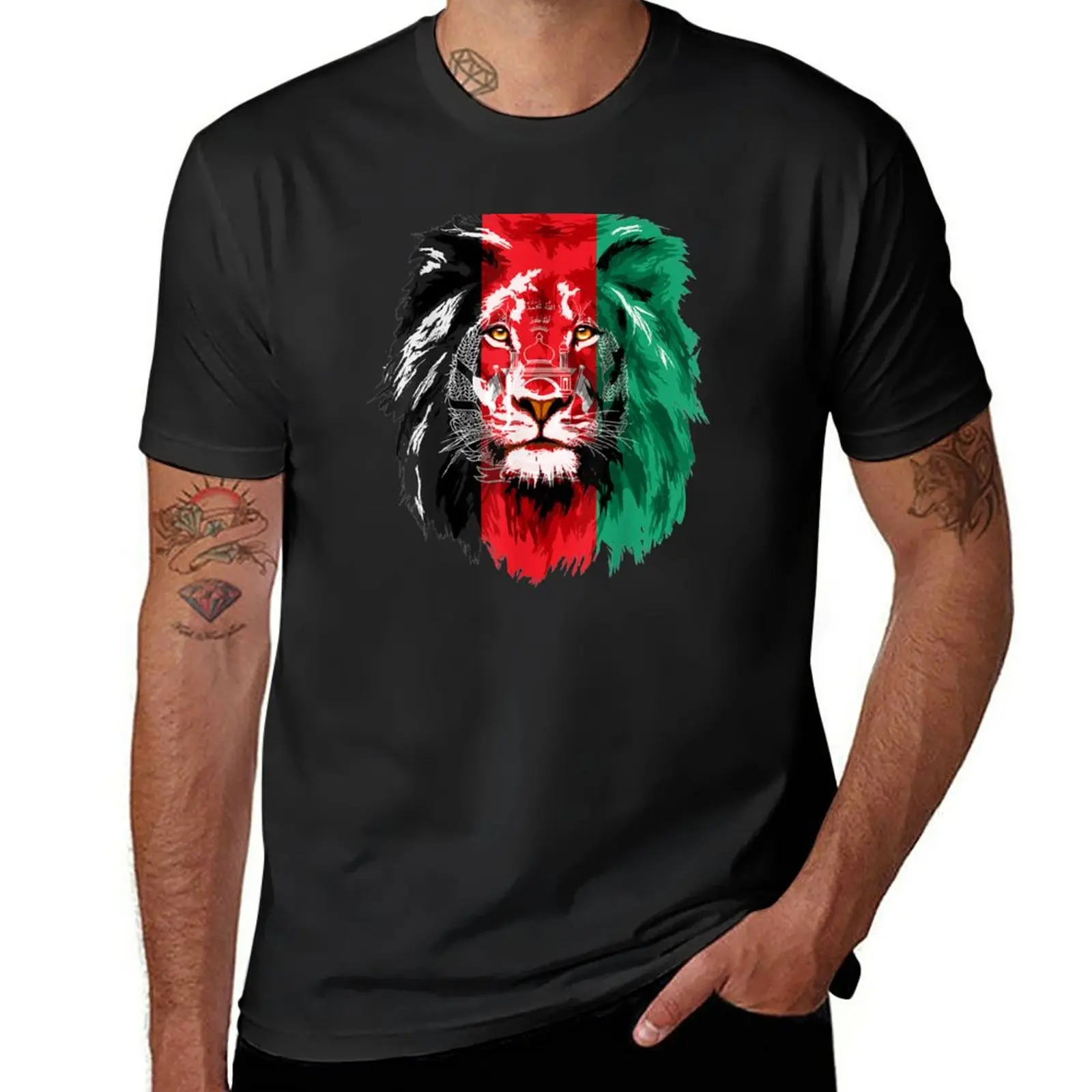 New Afghanistan Flag Lion Free Afghanistan T-Shirt plus size t shirts funny t shirt T-shirt for a boy t shirts men