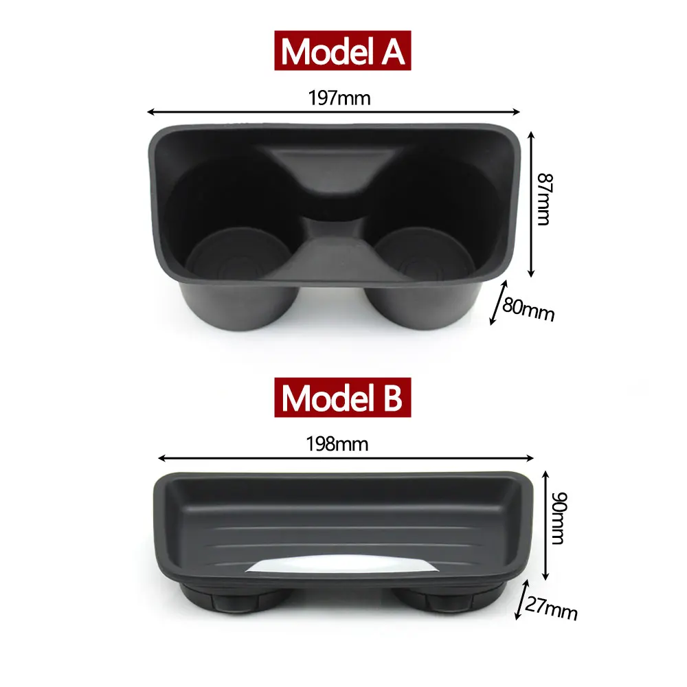 Mittelkonsole Getränkehalter-Abdeckung Aufbewahrungsflaschenhalter-Einsatzabdeckung für BMW F30 F32 F34 F35 F36 F80 F82 51169232068 – Detail 2