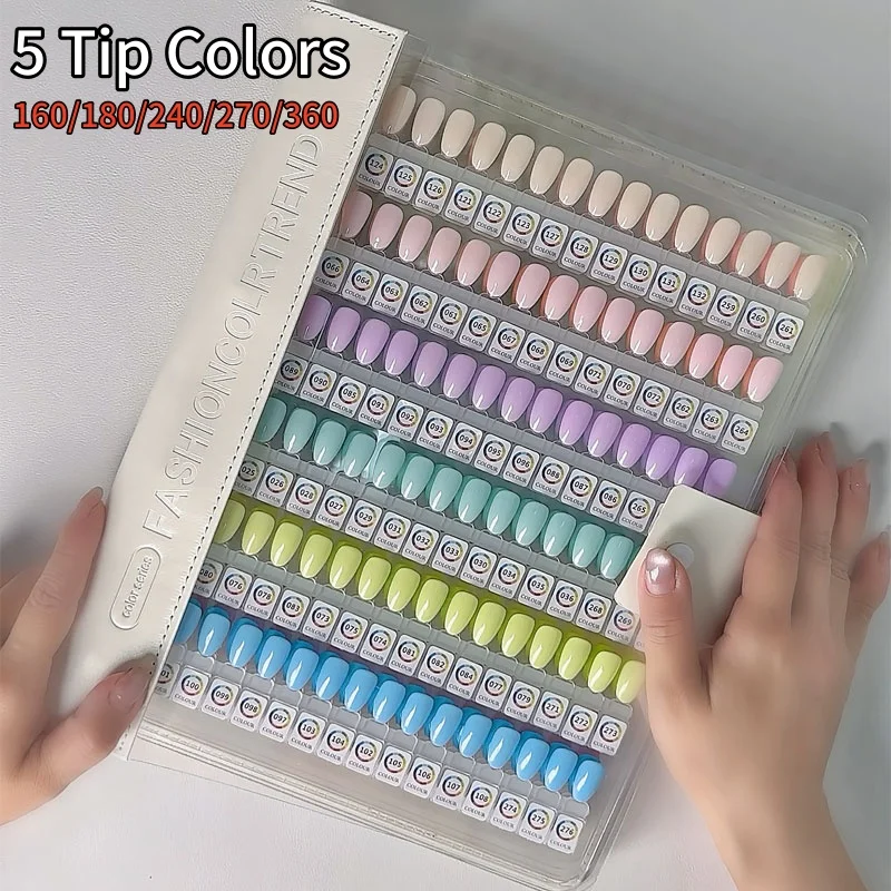 

240/270/360 Colors Magnetic Tips Nail Art Swatch Book Nail Gel Polish Test Tools Acrylic Works Display Color Card Storage Book