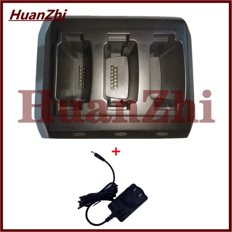 Подставка для зарядки аккумулятора, 3 слота с адаптером для Zebra MC9300 MC930B (без аккумулятора)
