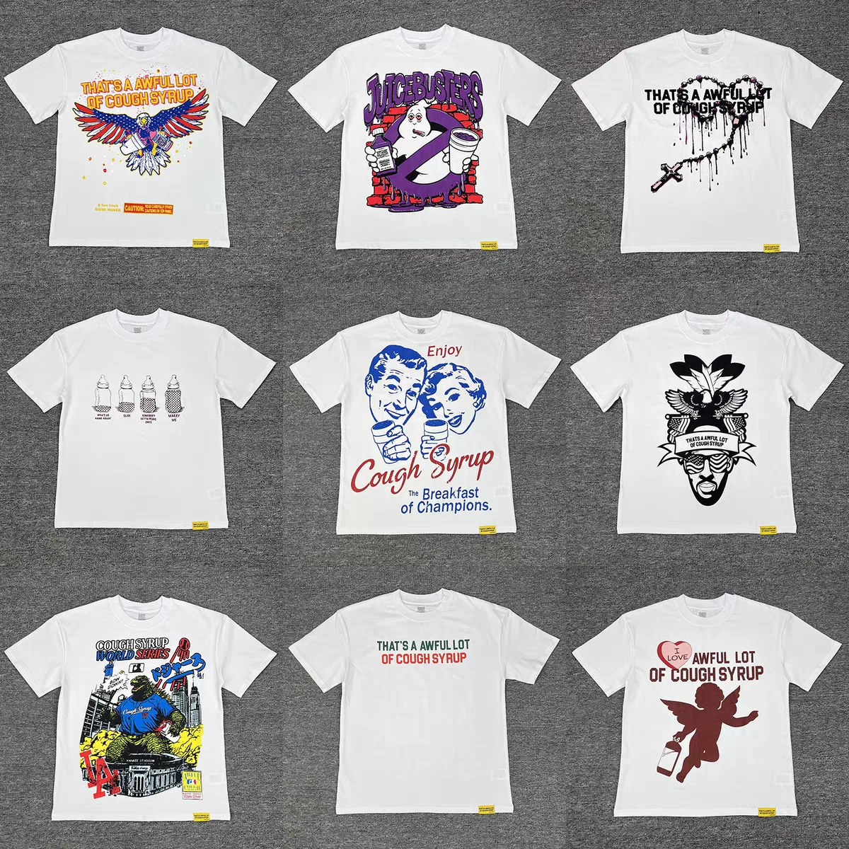 

25ss That's A Awful Lot of Cough Syrup T-shirt Men Women High Quality Tops Tee T Shirt